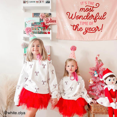 {Red & Pink} It's the Most Wonderful Time of the Year Banner