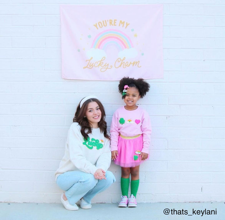 {Rainbow Pink} You're My Lucky Charm Banner