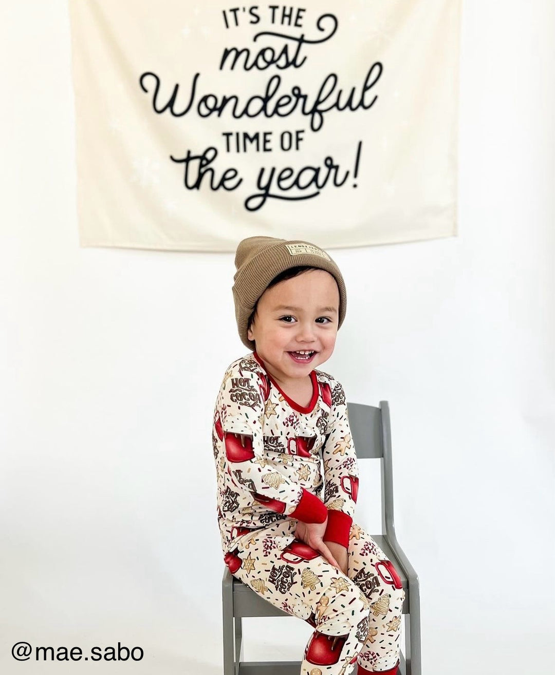 {Natural & Black} It's the Most Wonderful time of the Year Banner