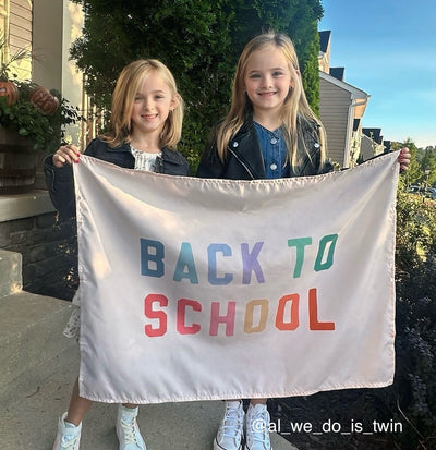 {Rainbow} Back To School Banner