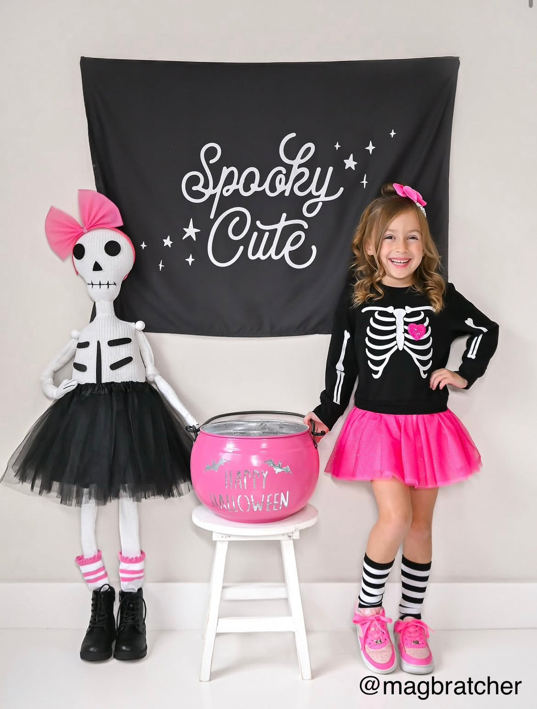 {Black & White} Spooky Cute Banner