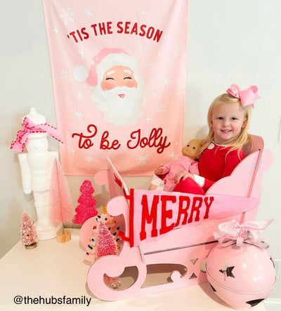 {Pink} Tis The Season to be Jolly Banner©