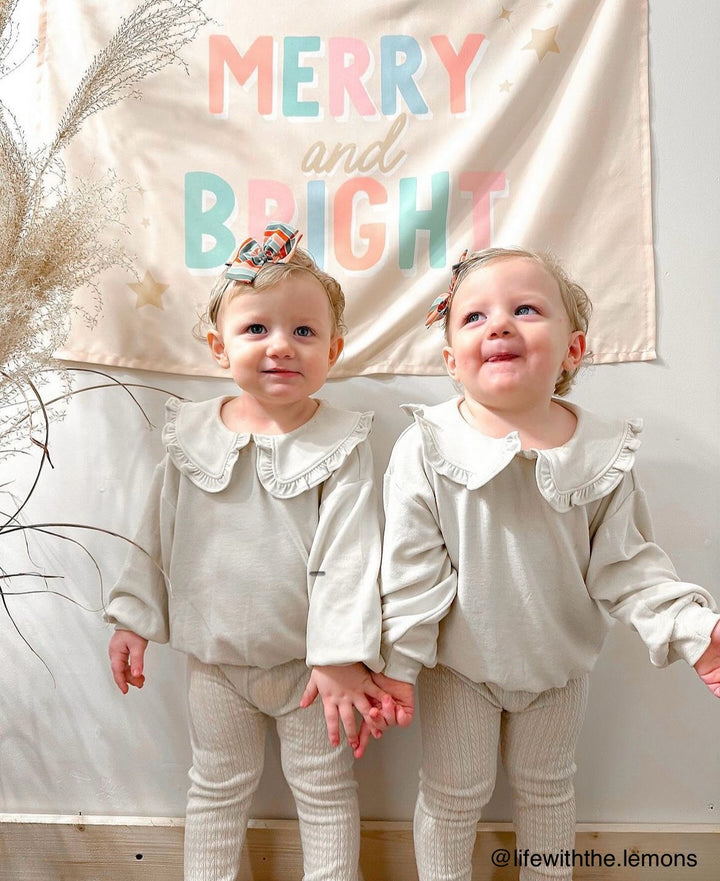 PRE-ORDER: {Pink + Blue} Merry & Bright Banner