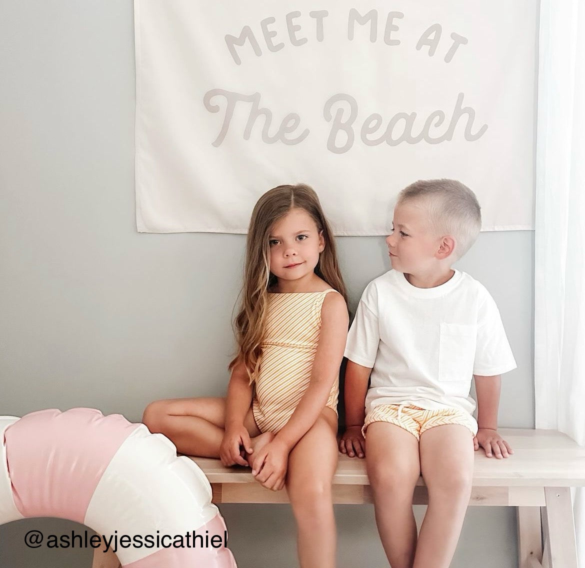 {Sand Grey} Meet Me at the Beach Banner