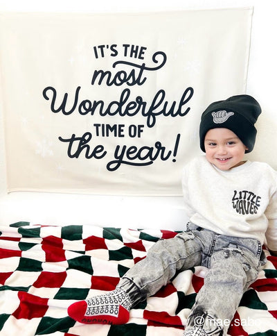 {Natural & Black} It's the Most Wonderful time of the Year Banner