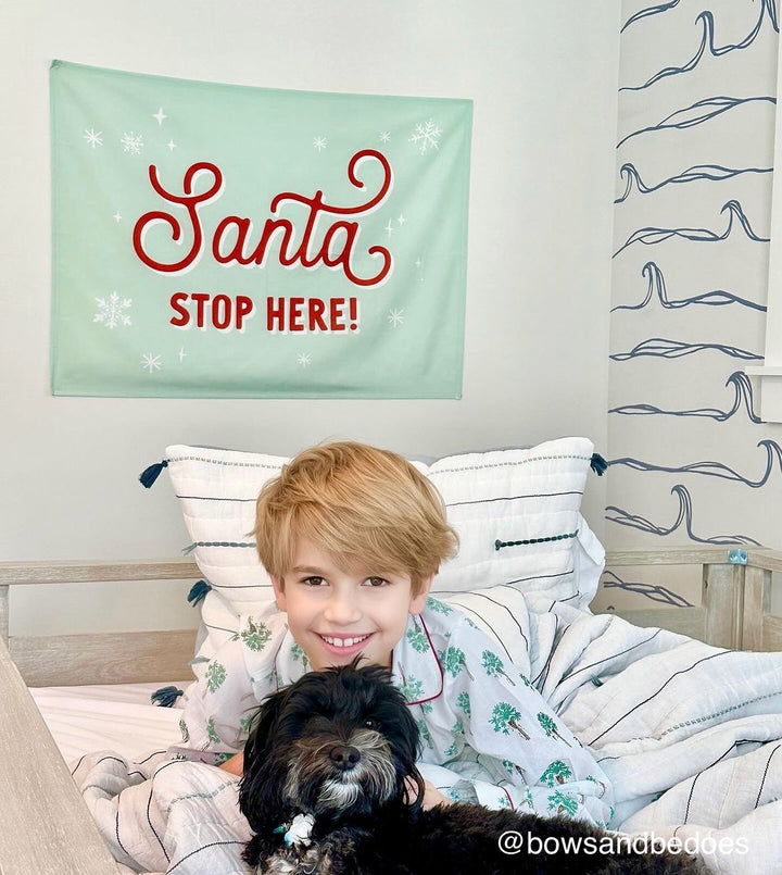 PRE-ORDER: Santa Stop Here Banner