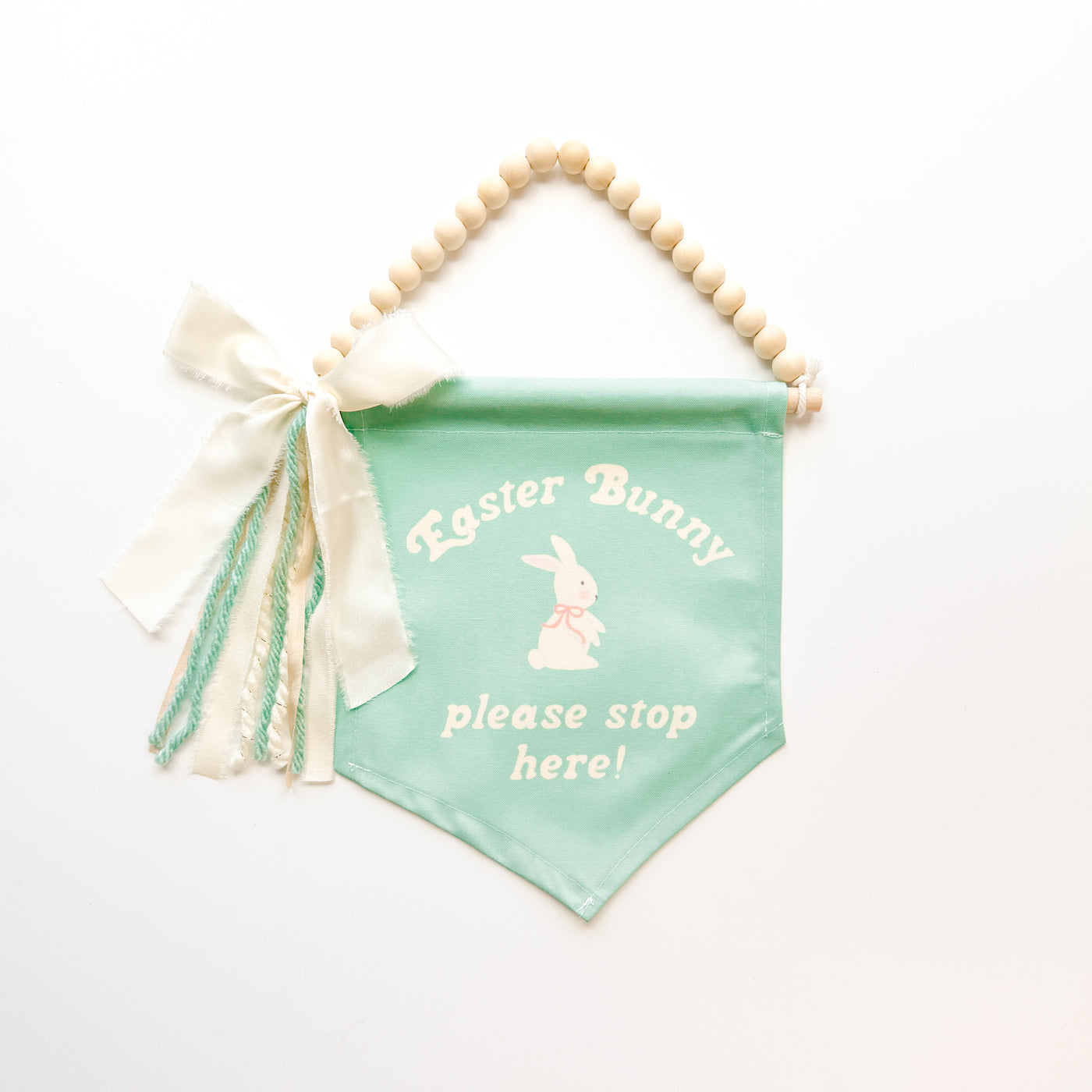 Easter Bunny Stop Here Hang Sign