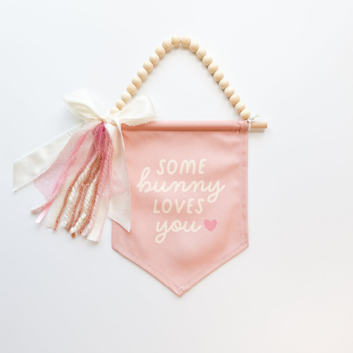 {Pink} Some Bunny Loves You Hang Sign