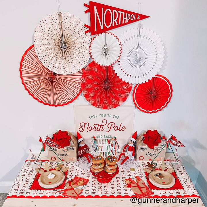 PRE-ORDER: {Green + Red} Love You To The North Pole Banner