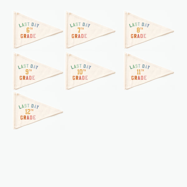 {Rainbow} Last Day Individual School Flags
