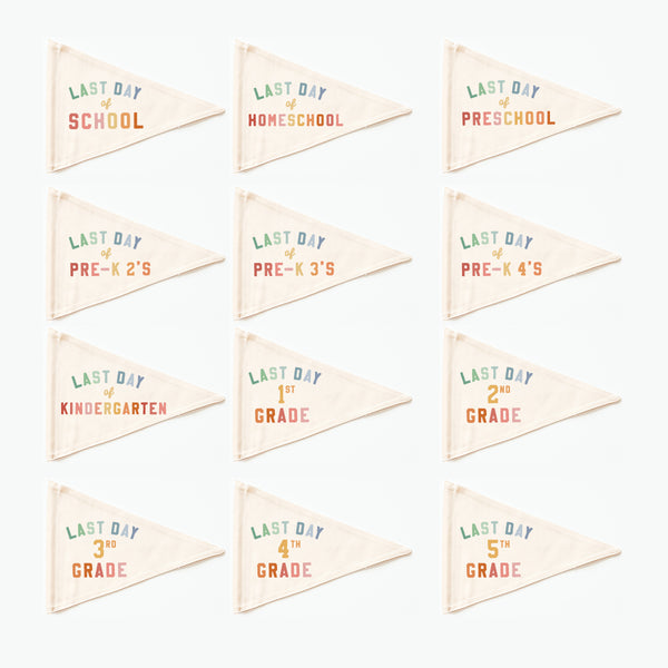 {Rainbow} Last Day Individual School Flags