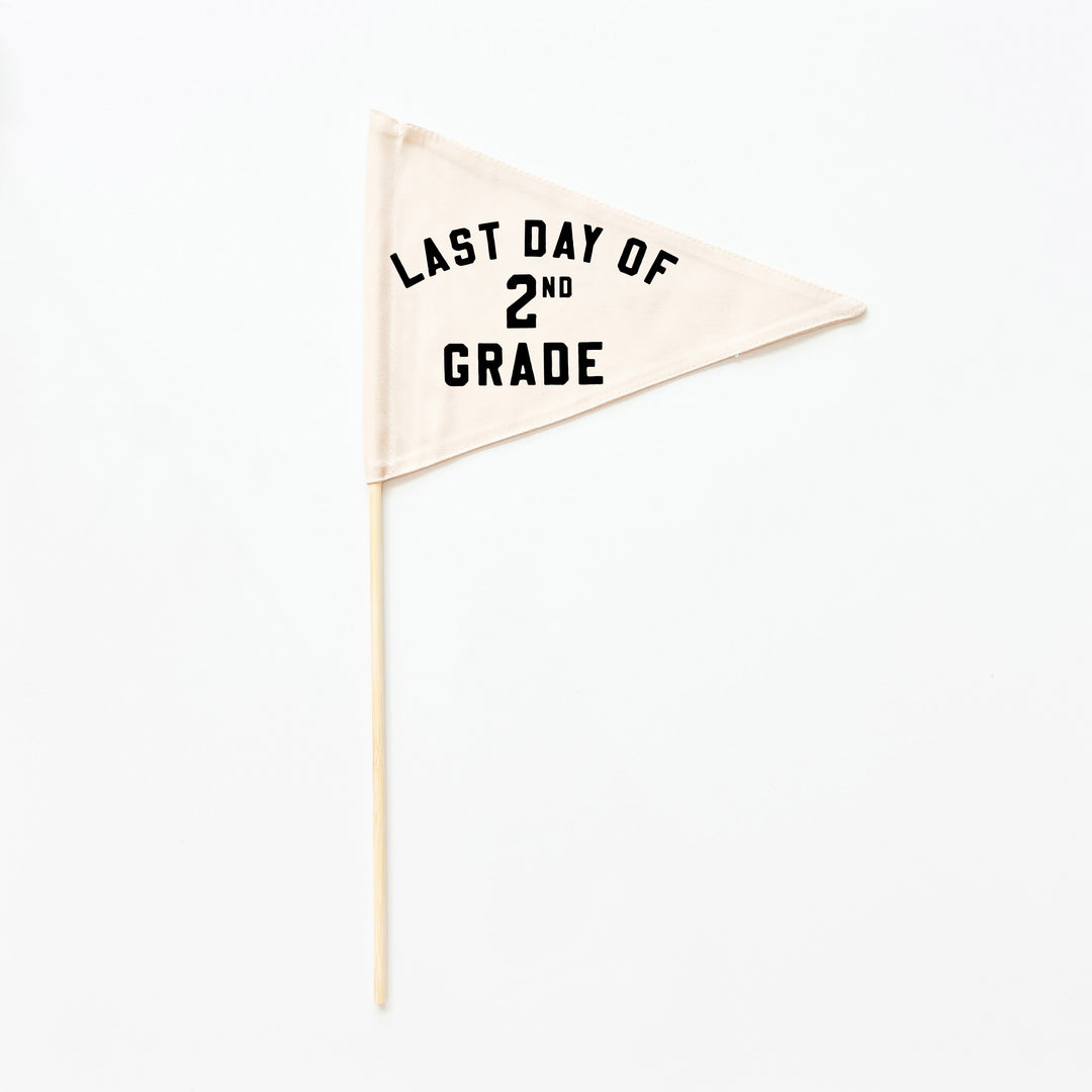 First & Last Day of Second Grade Flags {Black}