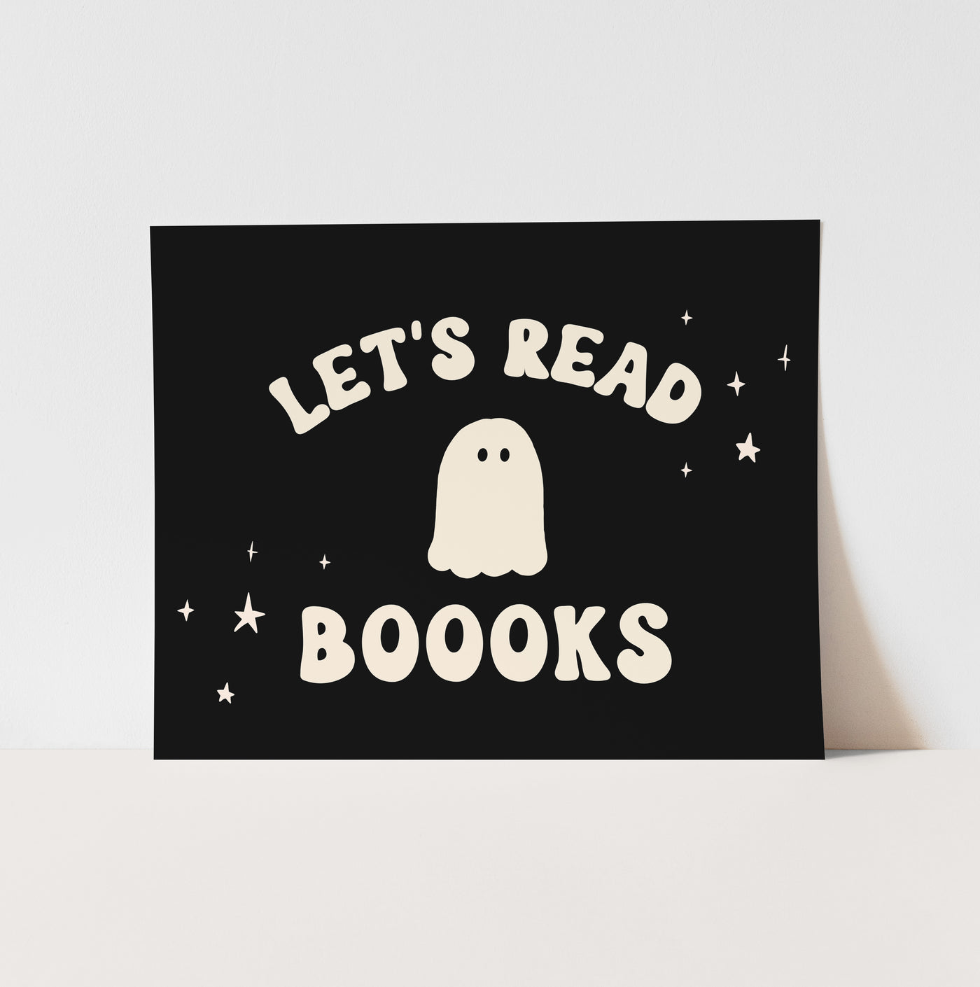 Art Print: {Black} Let's Read Boooks