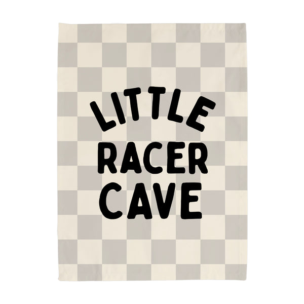 {Grey Check} Little Racer Cave Banner