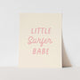 {Palm Pink} Little Surfer Babe Art Print