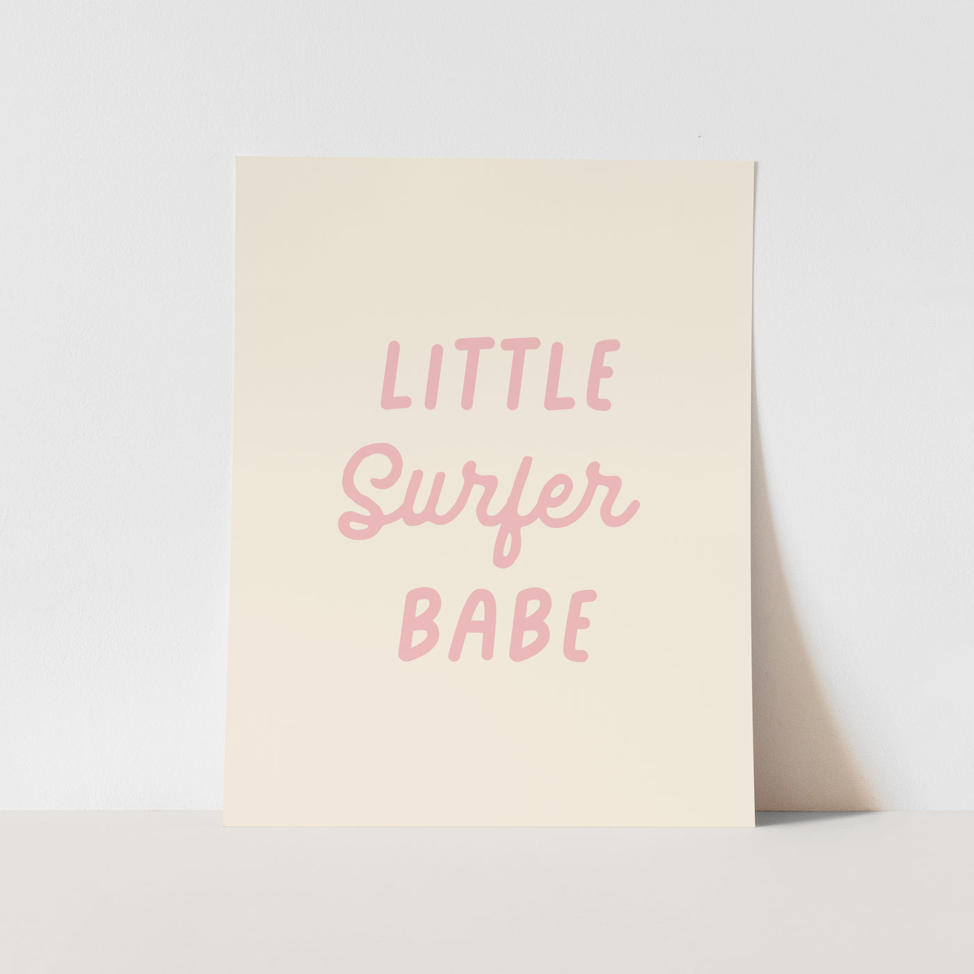 Art Print: Little Surfer Babe