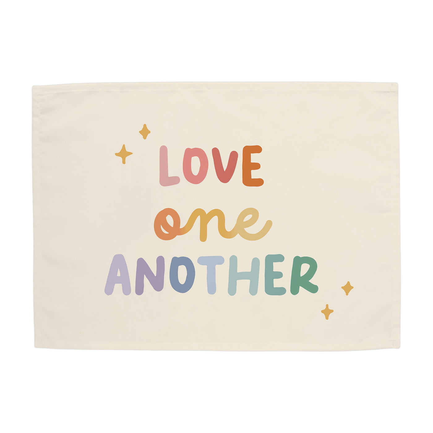 {Rainbow} Love One Another Banner