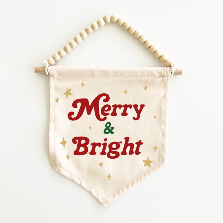 PRE-ORDER: Merry & Bright Hang Sign
