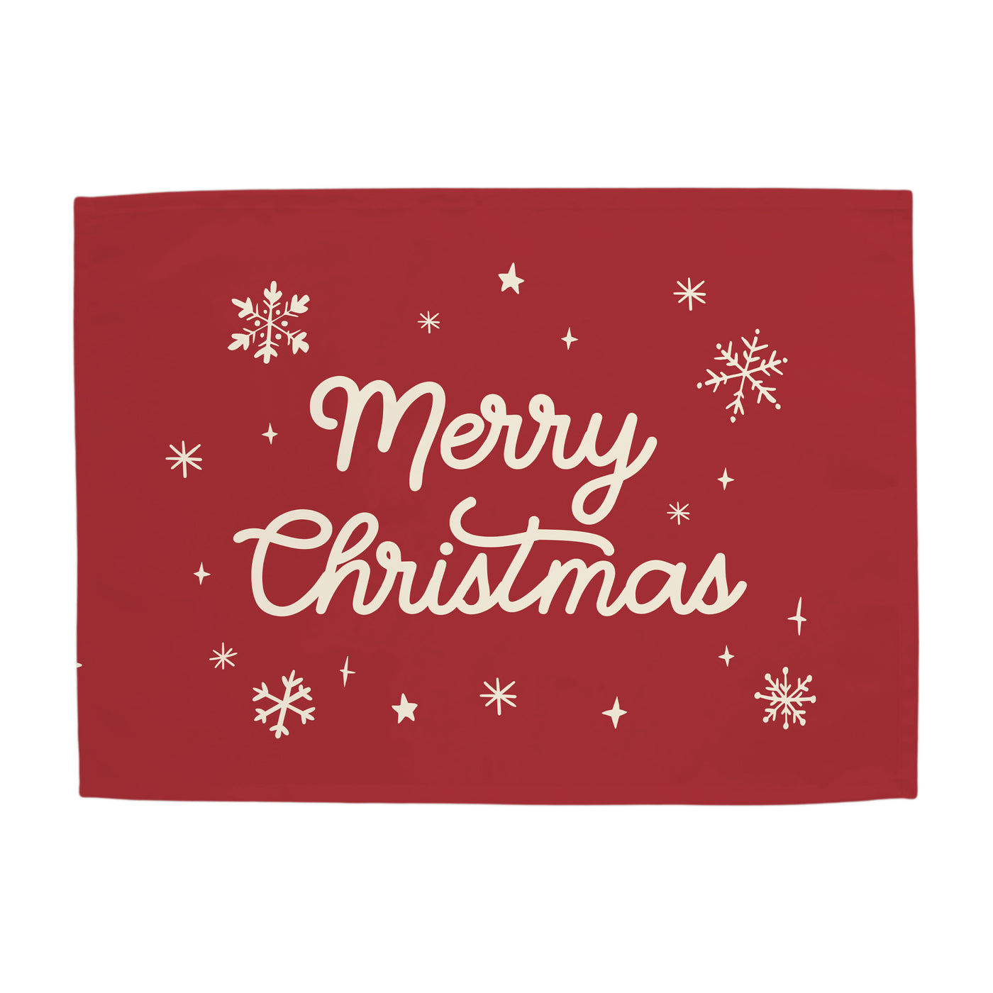 {Red} Merry Christmas Banner