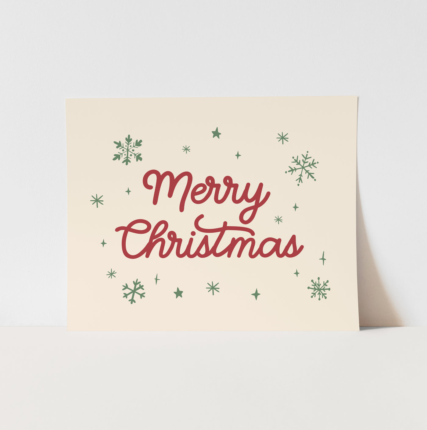 Art Print: {Red + Green} Merry Little Christmas