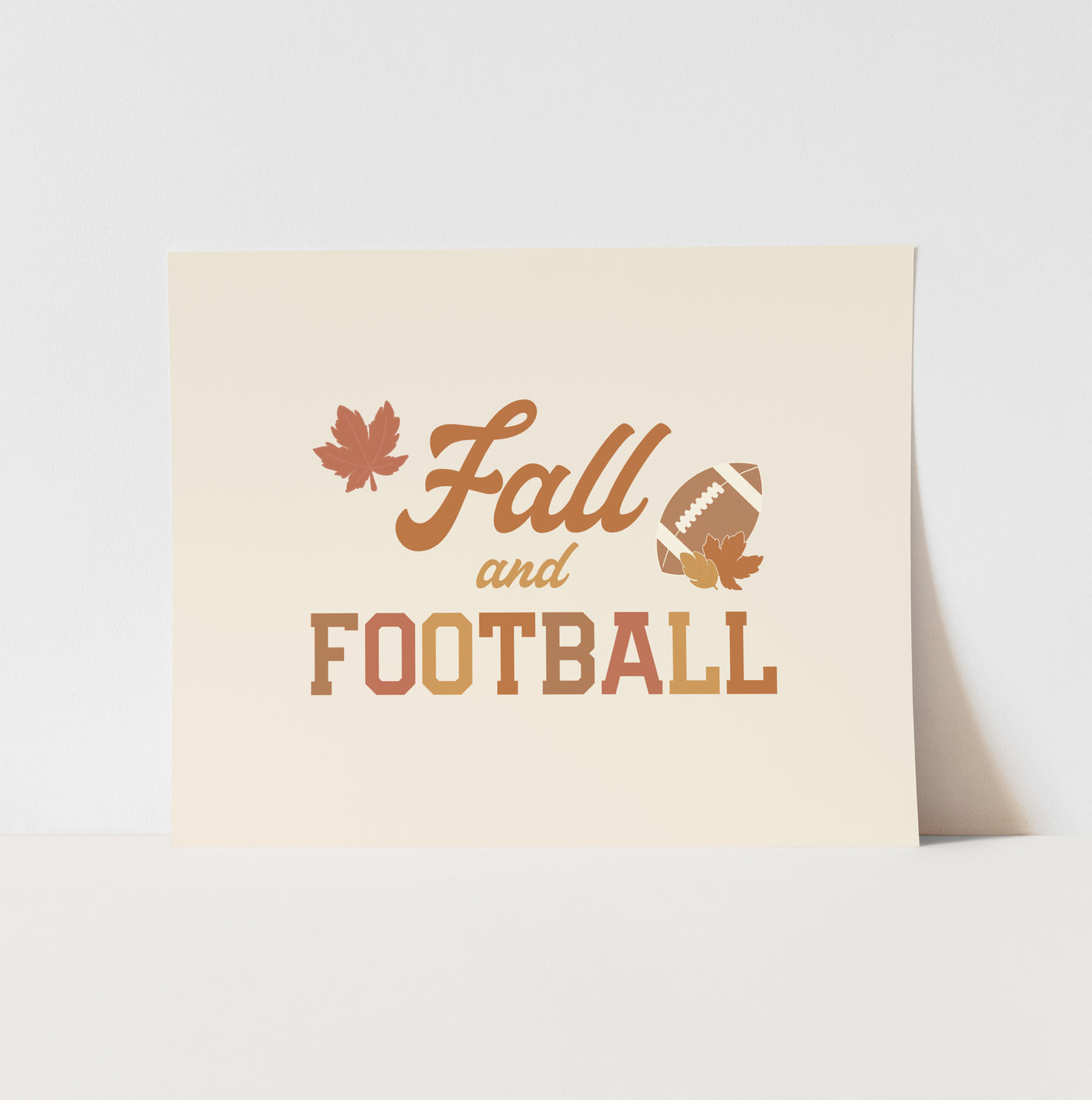 Art Print: Fall and Football