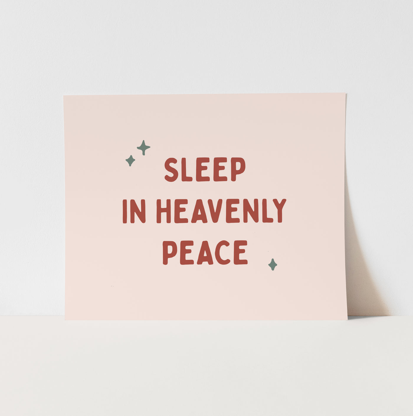 Art Print: {Pink} Sleep in Heavenly Peace
