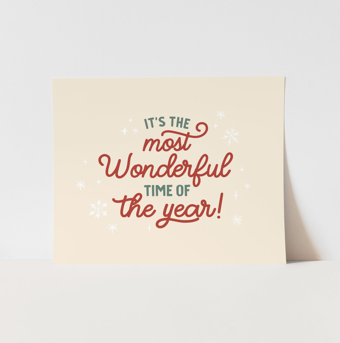 Art Print: {Traditional} It's the Most Wonderful time of the Year