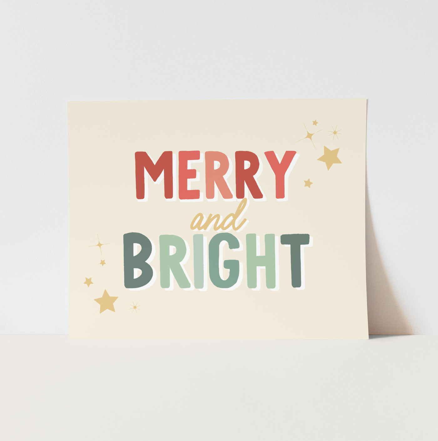 Art Print: {Red & Green} Merry and Bright
