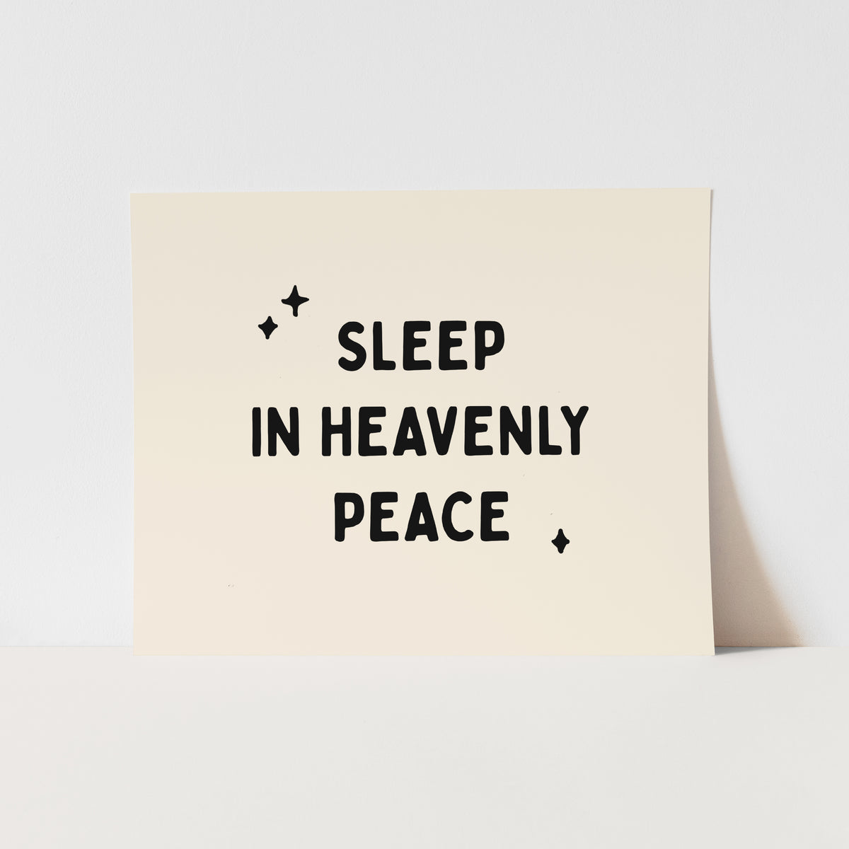 {Neutral} Sleep in Heavenly Peace Art Print