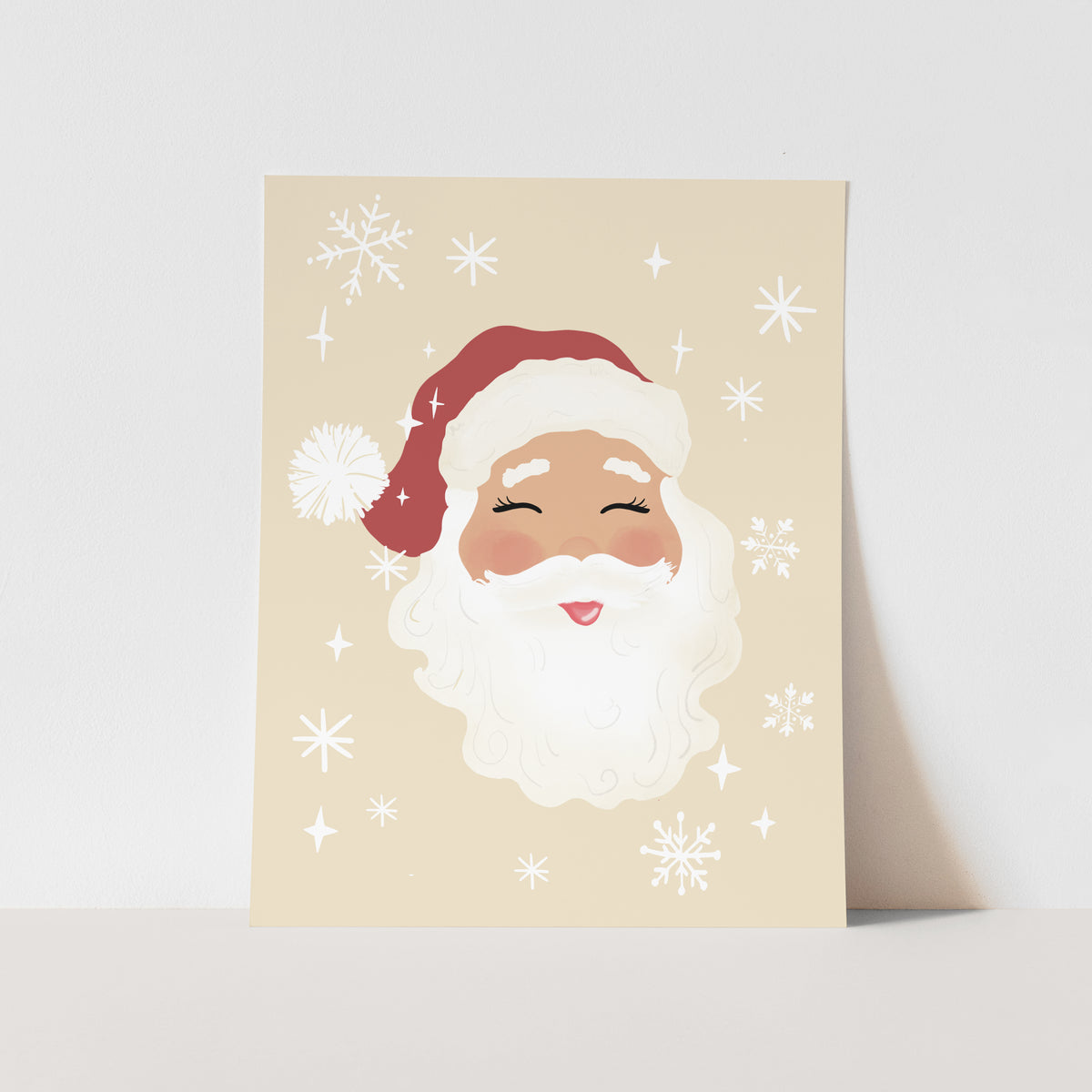 {Neutral} Santa Art Print