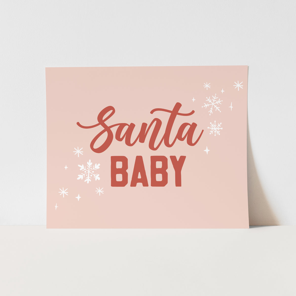Santa Baby Art Print