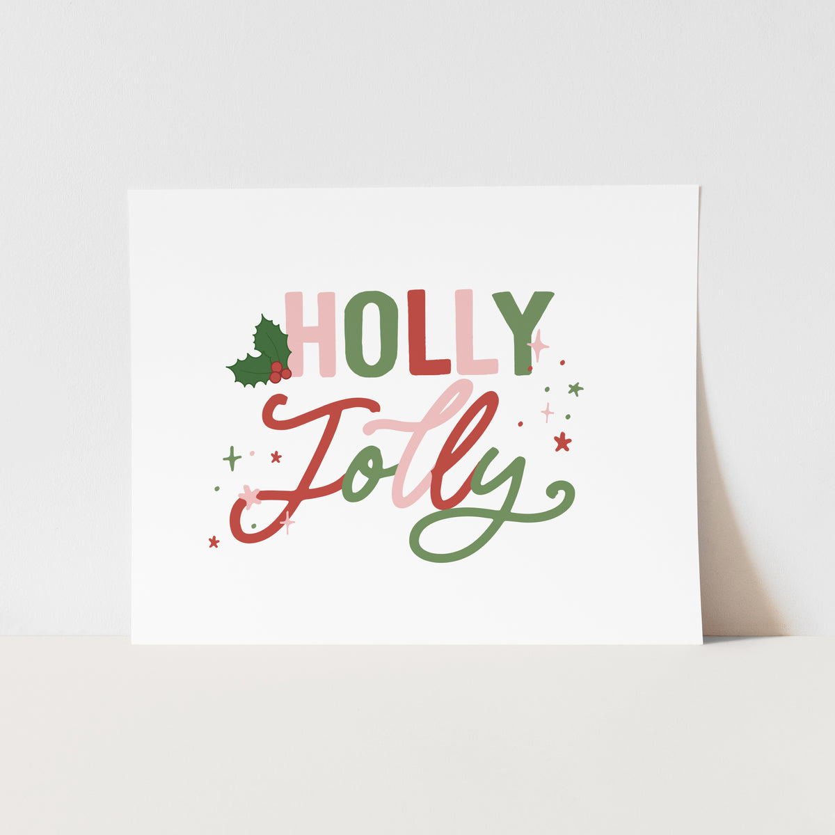 Holly Jolly Art Print