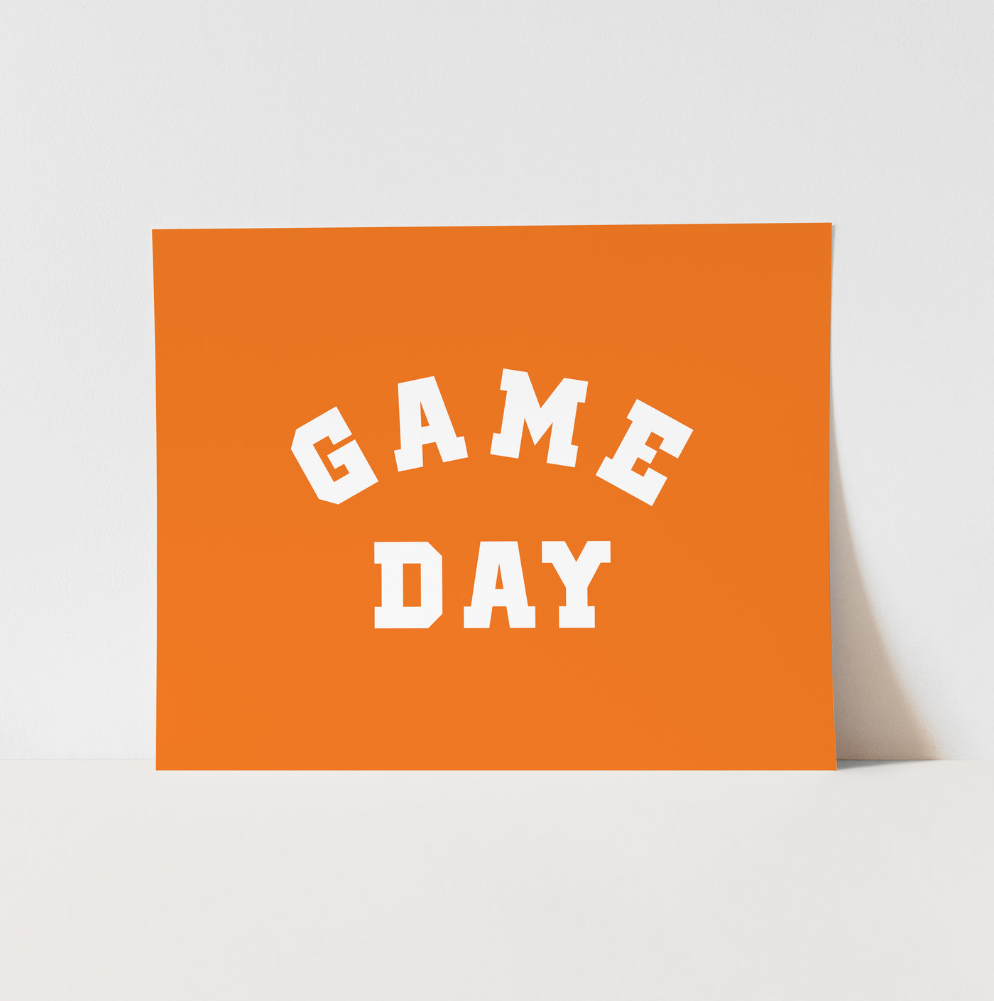 Art Print: {Orange} Game Day