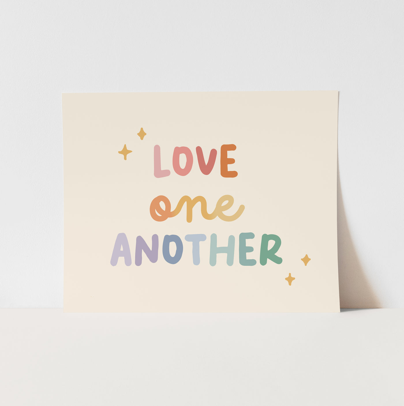 Art Print: {Rainbow} Love One Another
