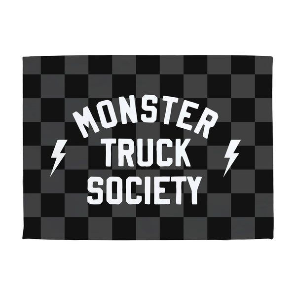 {Black Check} Monster Truck Society Banner