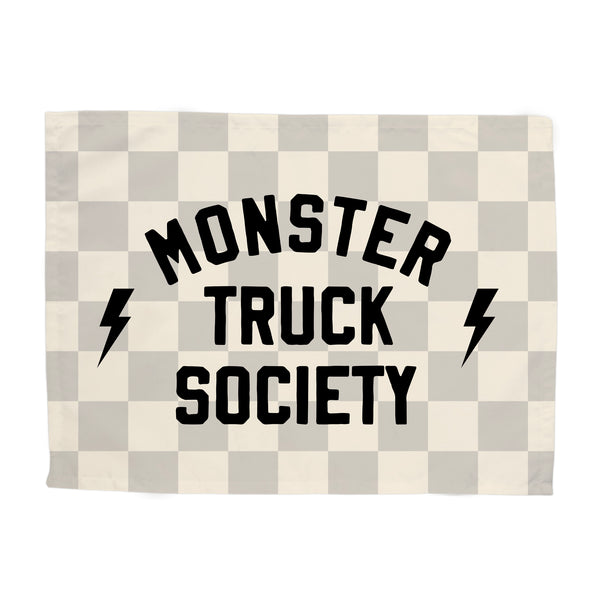 {Grey Check} Monster Truck Society Banner