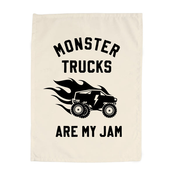 {Black + Natural} Monster Trucks are My Jam Banner