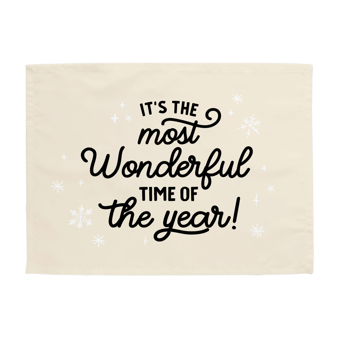 {Natural & Black} It's the Most Wonderful time of the Year Banner