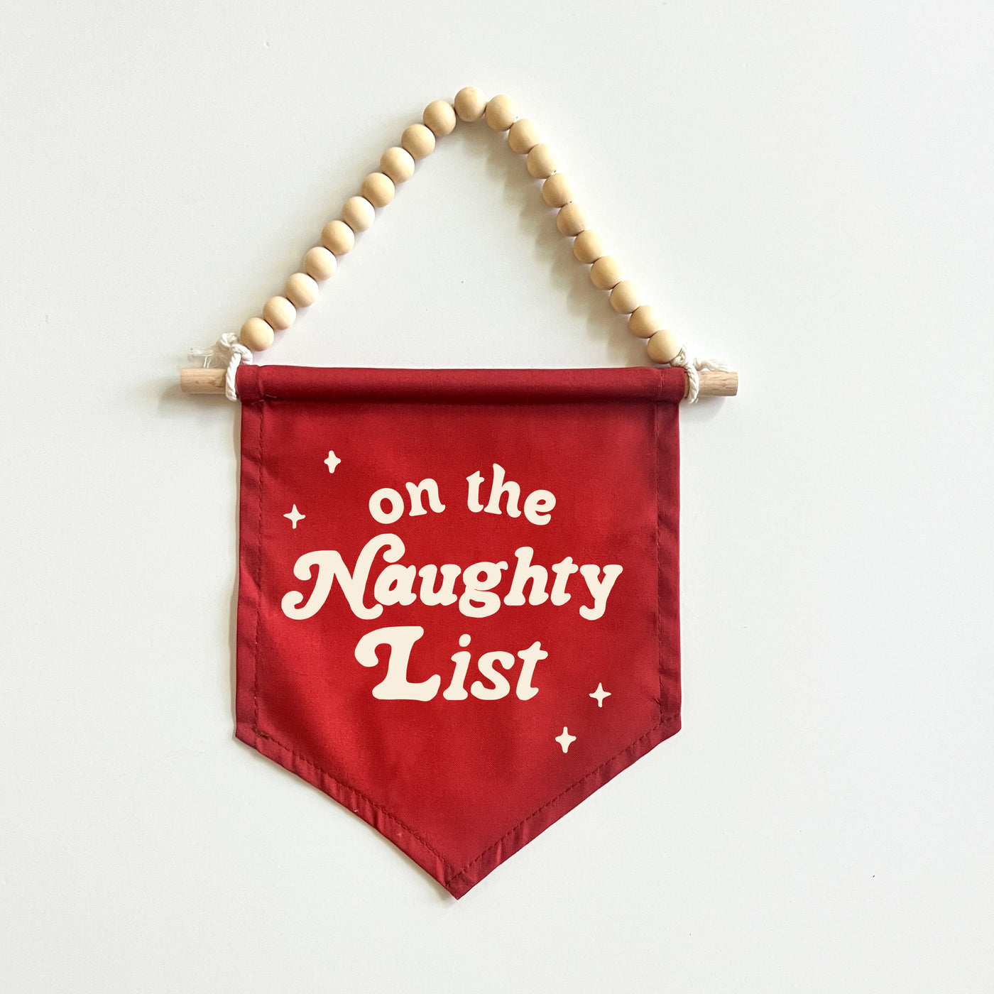 On The Naughty List Hang Sign