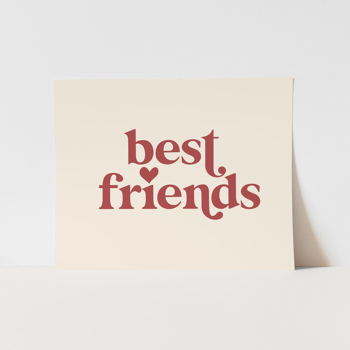 {Neutral} Best Friends Art Print