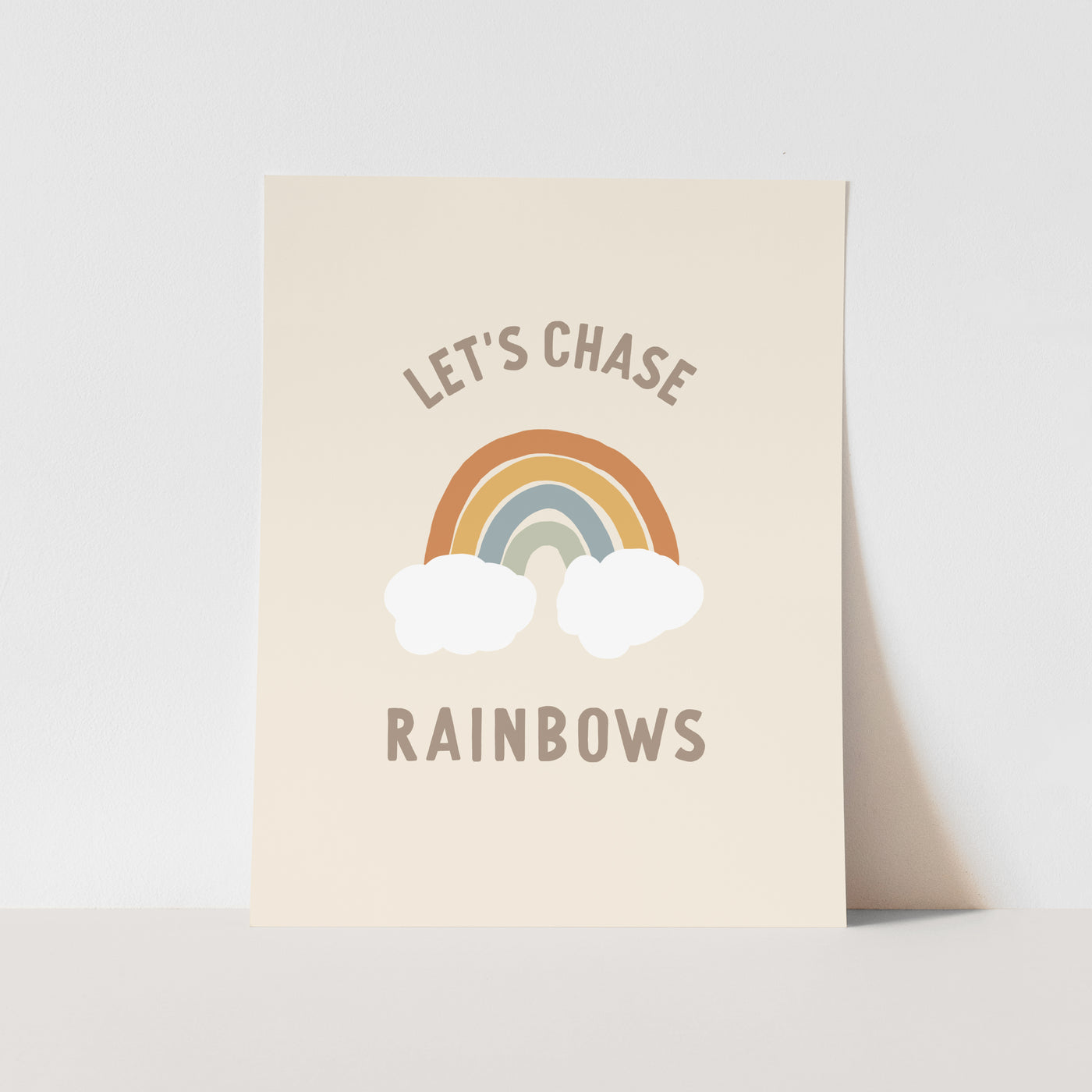 Art Print: {Neutral} Let's Chase Rainbows