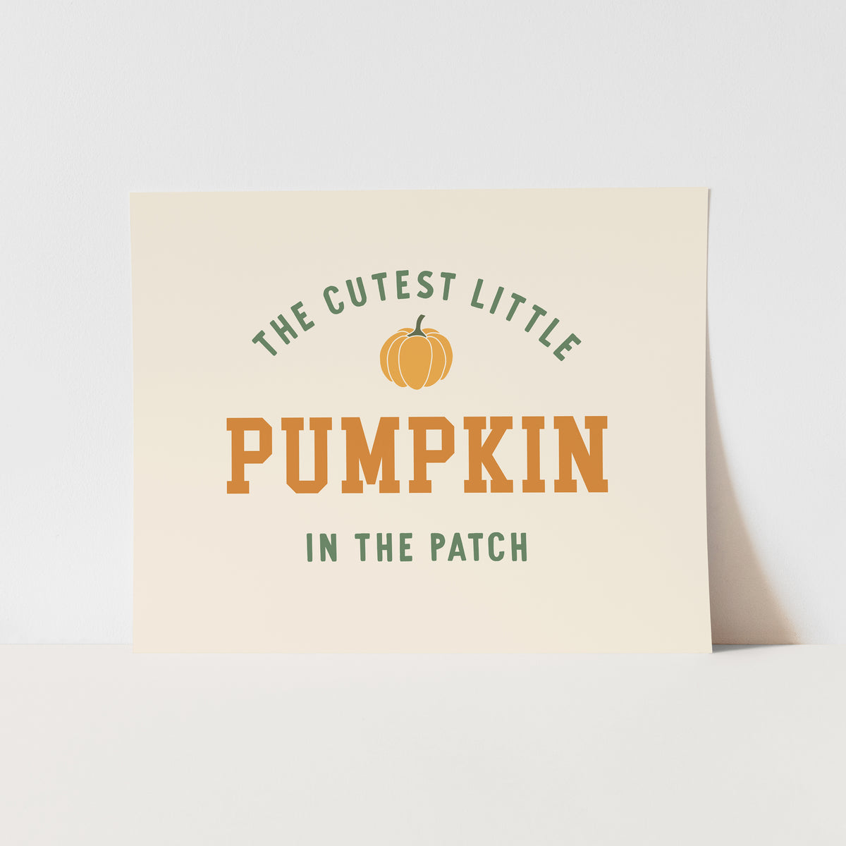 {Neutral} Cutest Little Pumpkin Art Print