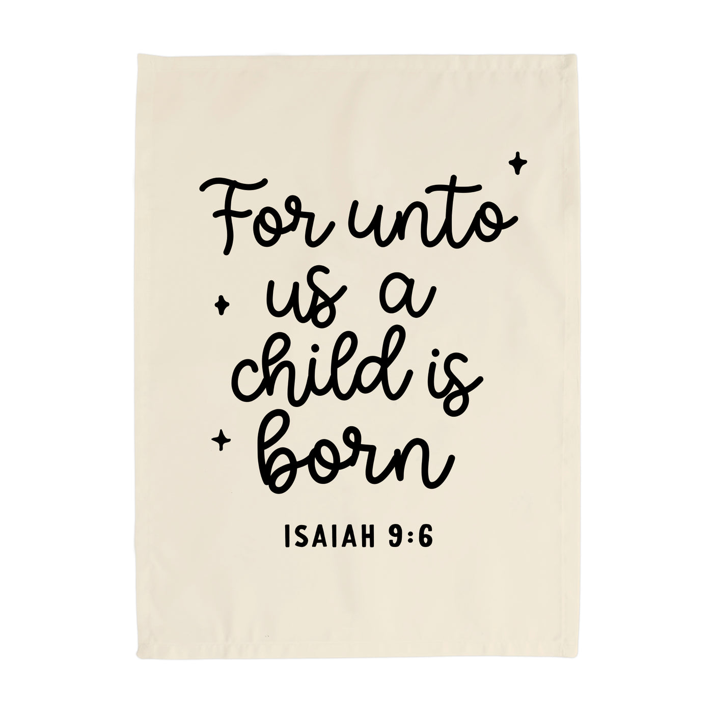{Neutral} For Unto Us a Child is Born Banner