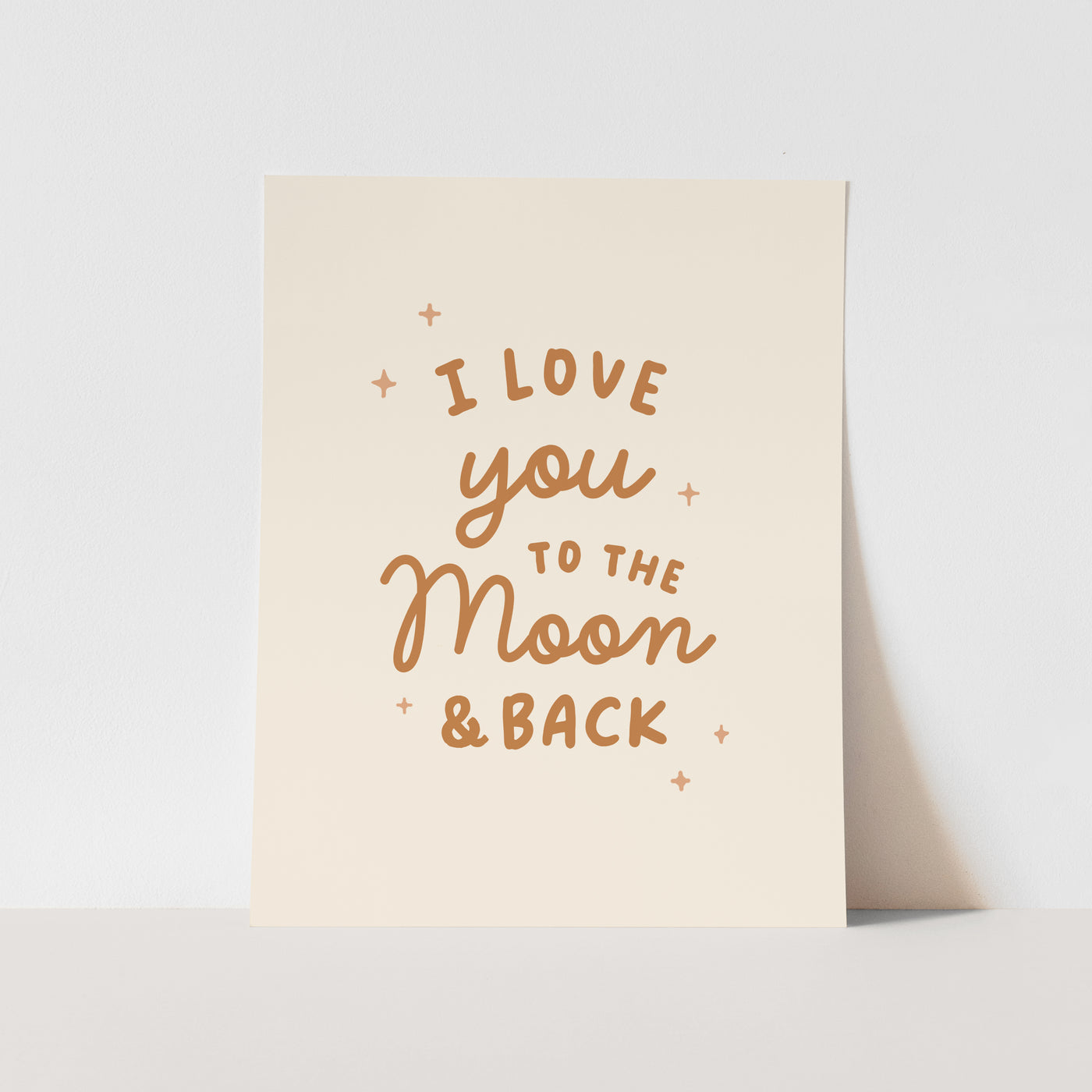 Art Print: {Neutral} I Love you to the Moon and Back
