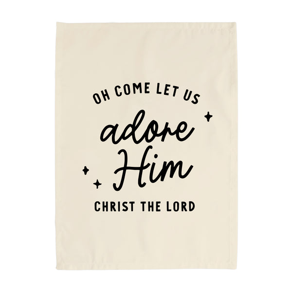 {Neutral} Oh Come Let us Adore Him Banner