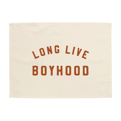 {Natural + Rust} Long Live Boyhood Banner