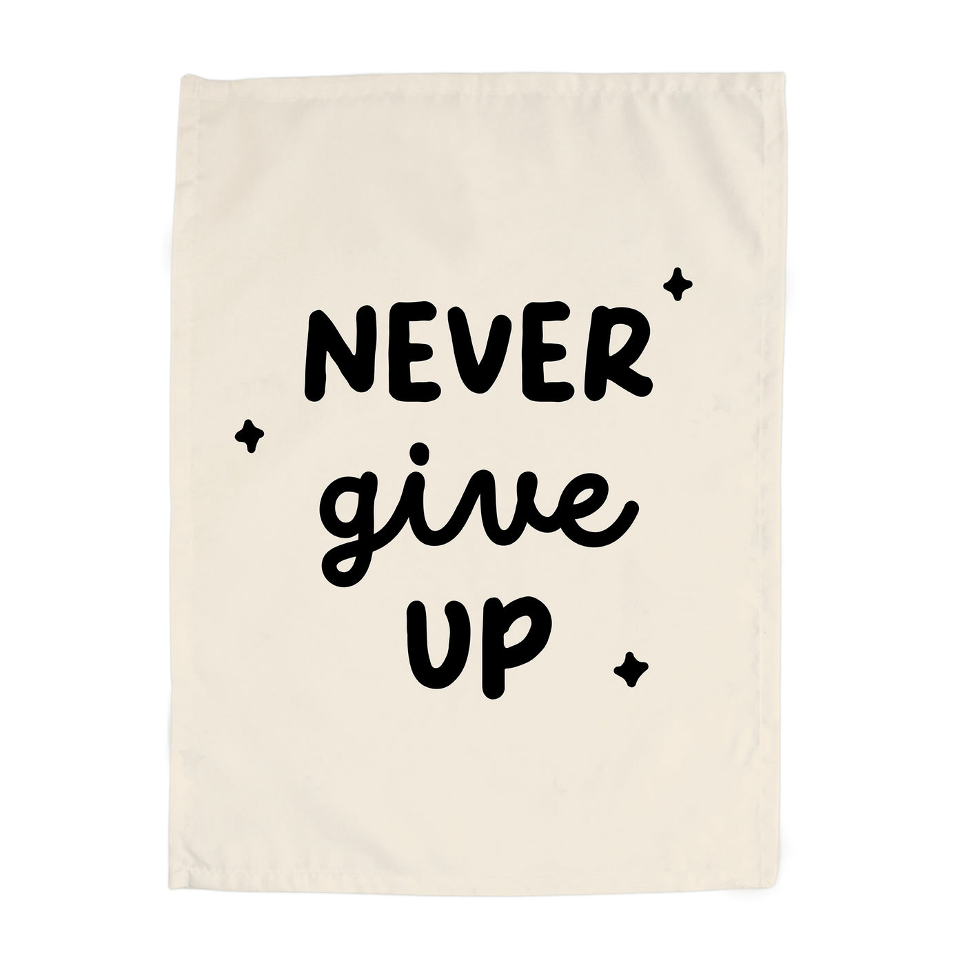 {Natural & Black} Never Give up Banner