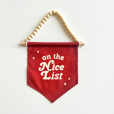 On The Nice List Hang Sign