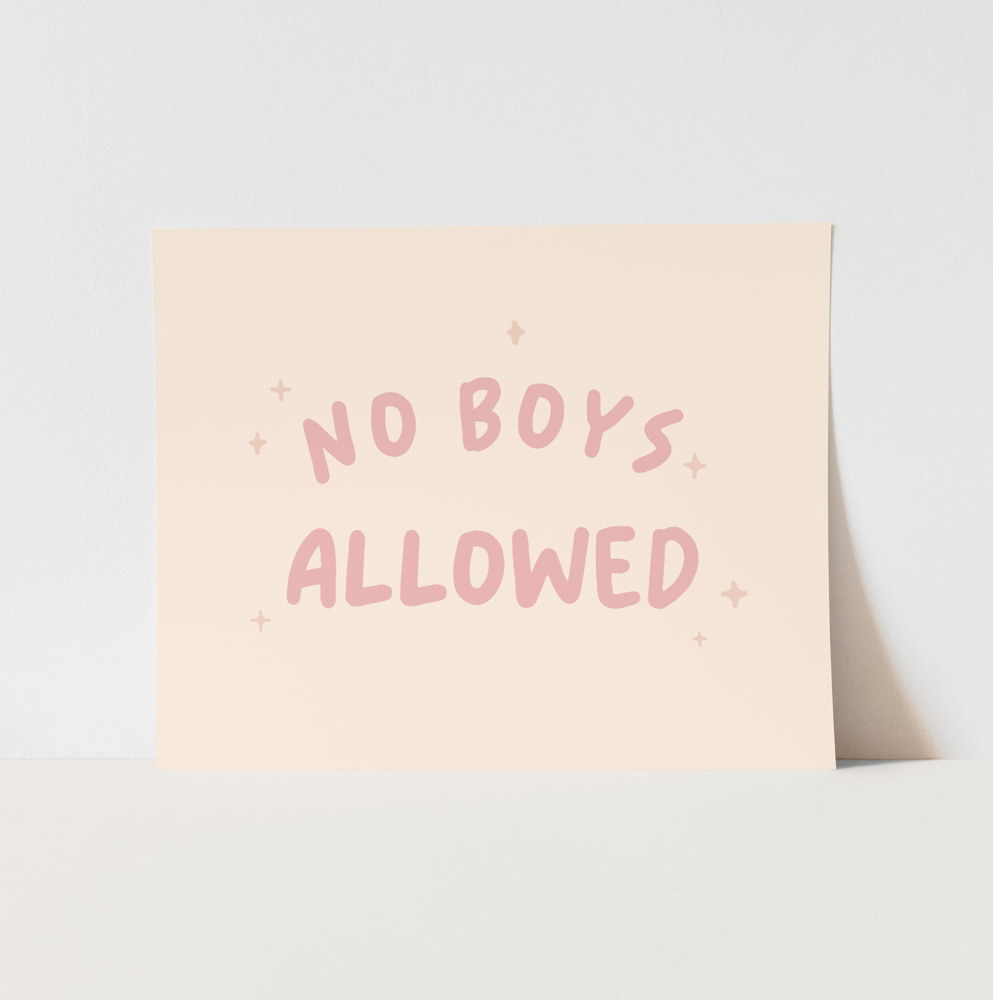 Art Print: No Boys Allowed