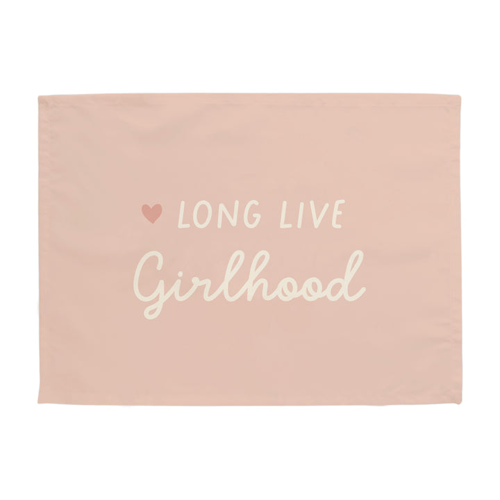 {Blush & Ivory} Heart Long live Girlhood Banner